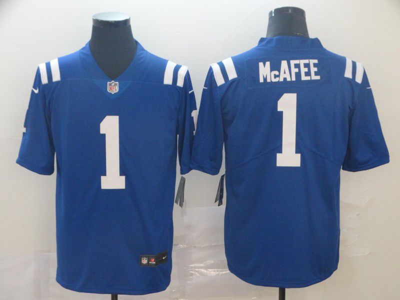 Men Indianapolis Colts #1 Mcafee Blue Nike Vapor Untouchable Limited Player NFL Jerseys->indianapolis colts->NFL Jersey